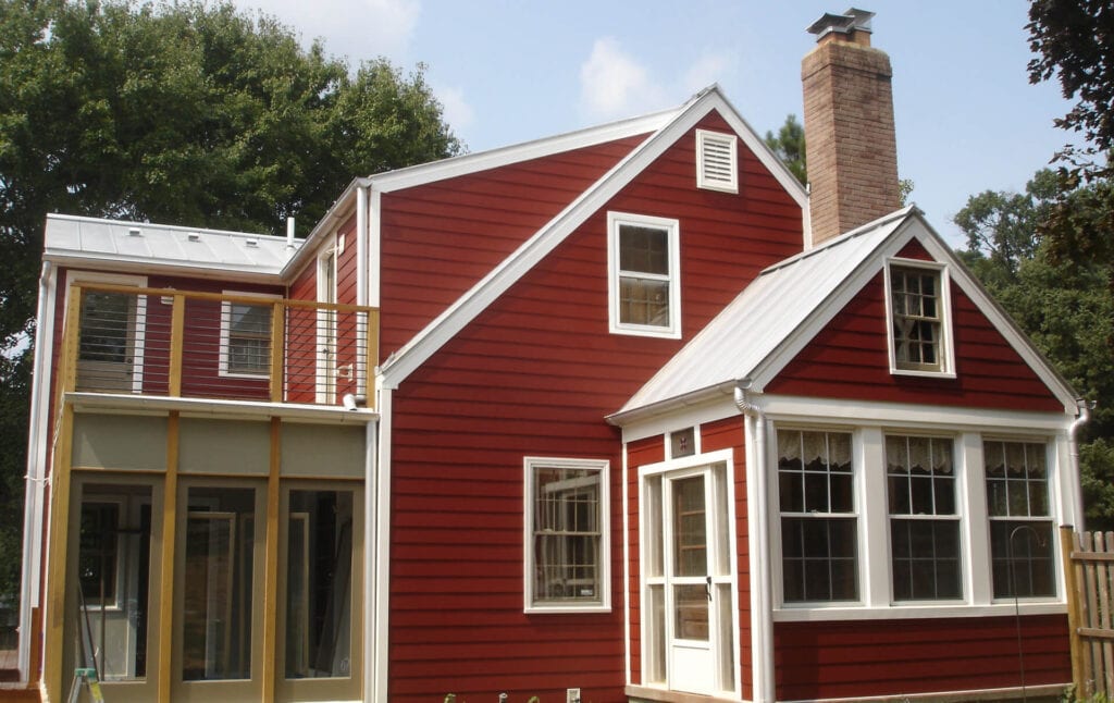 Home exterior with updated siding